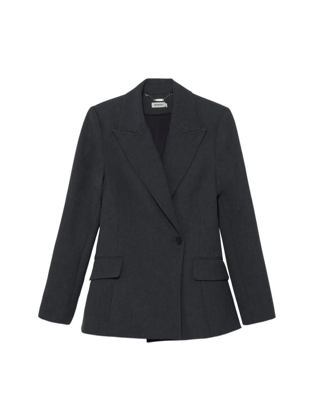 Jonathan Simkhai Blue Surabhi Hourglass Blazer