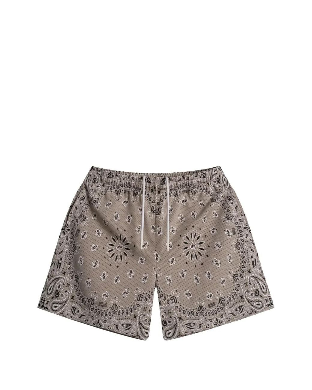 Bravest Studios Gray Paisley Swim Shorts for men