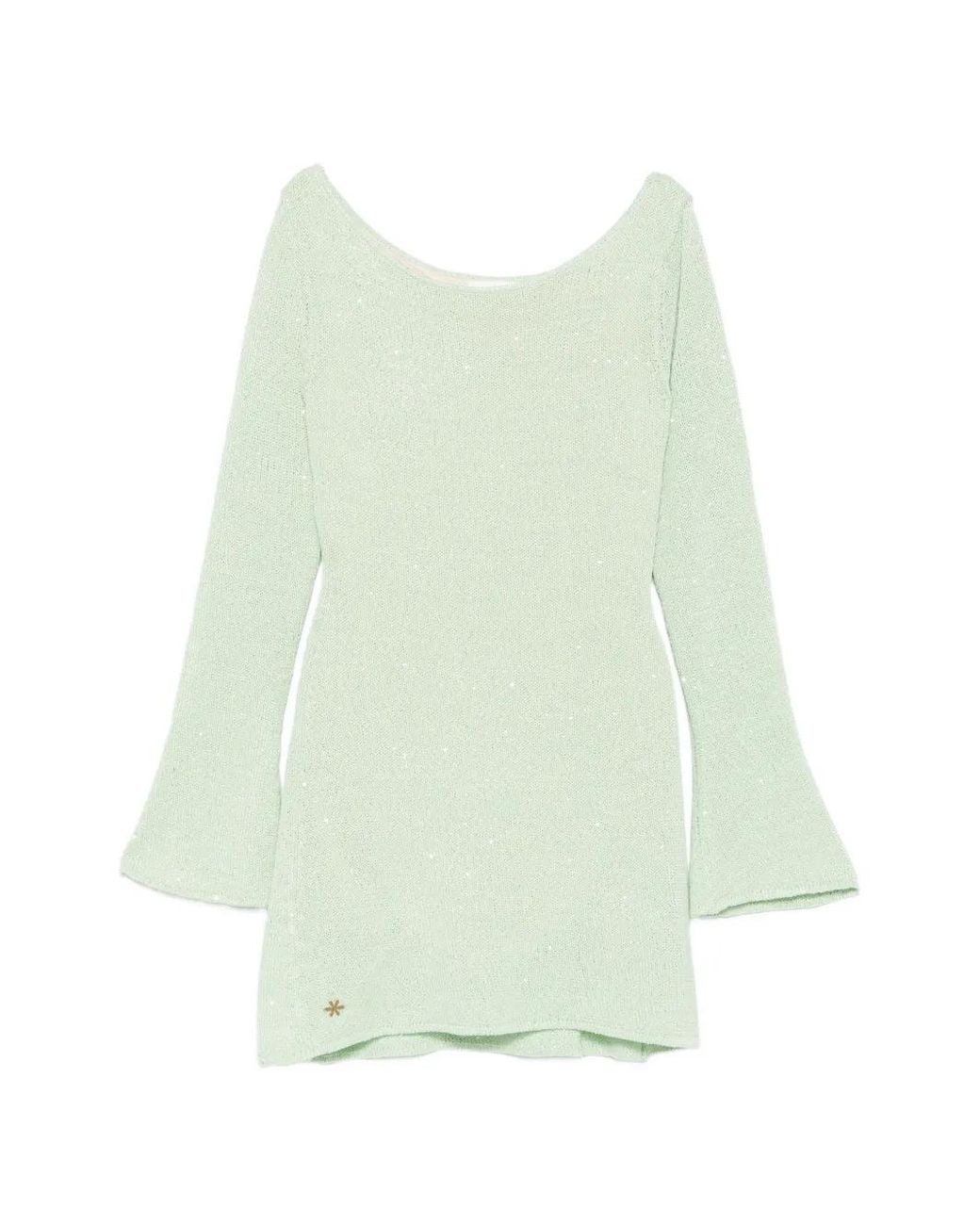 Asta Resort Green Maya Longsleeve Mini Dress