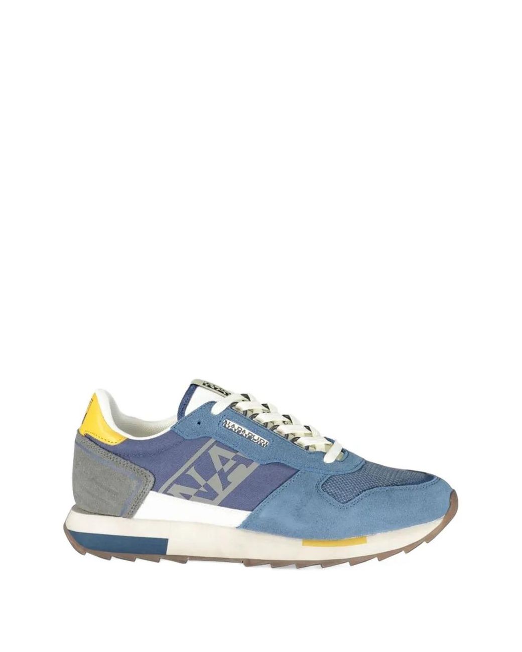 Napapijri Blue Virtus Logo-Print Sneakers for men
