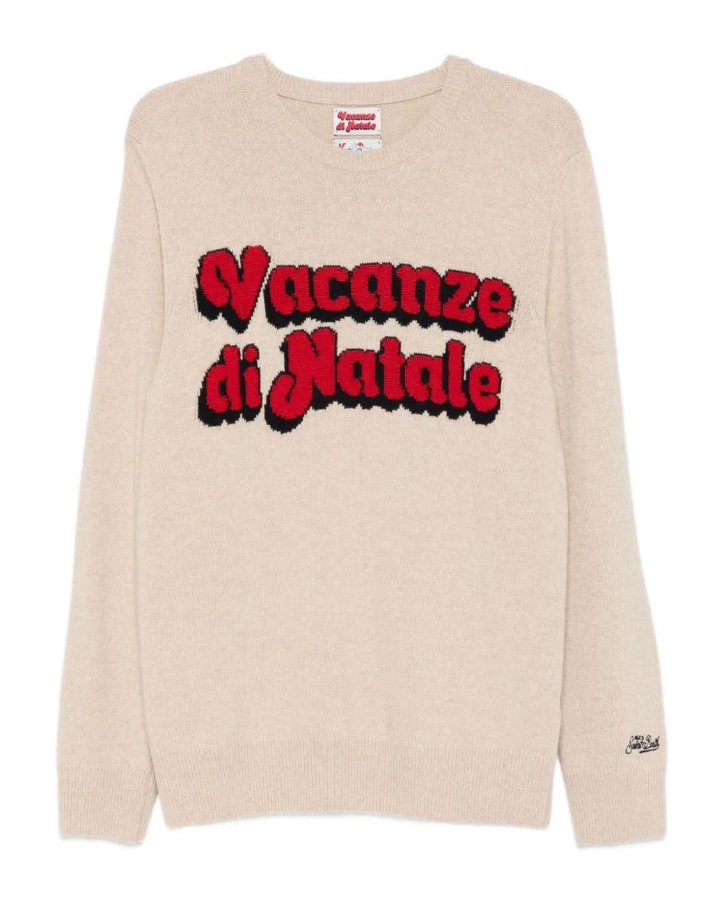 Mc2 Saint Barth White Crew-Neck Sweater for men