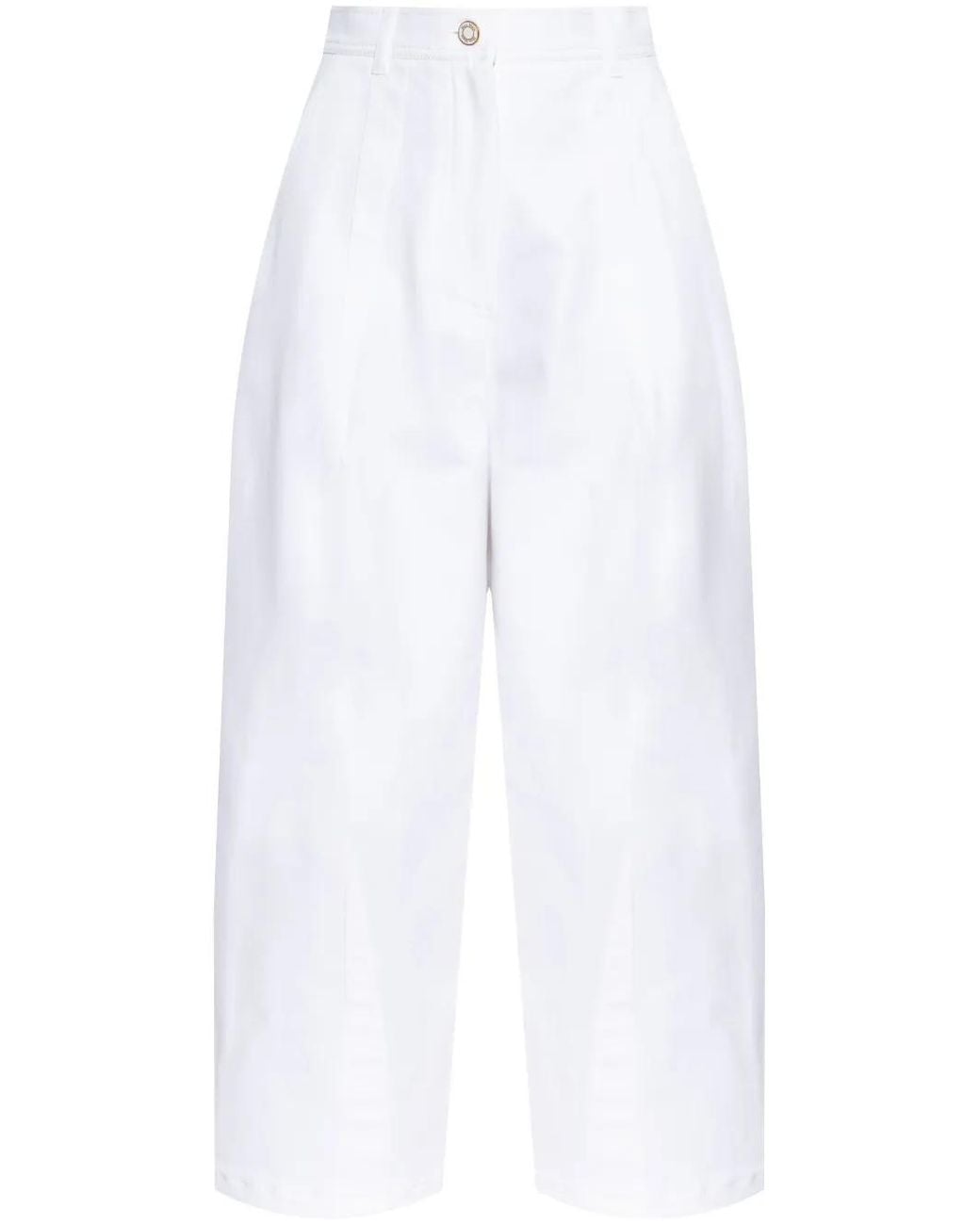 Max Mara White Mina Baloons Trousers