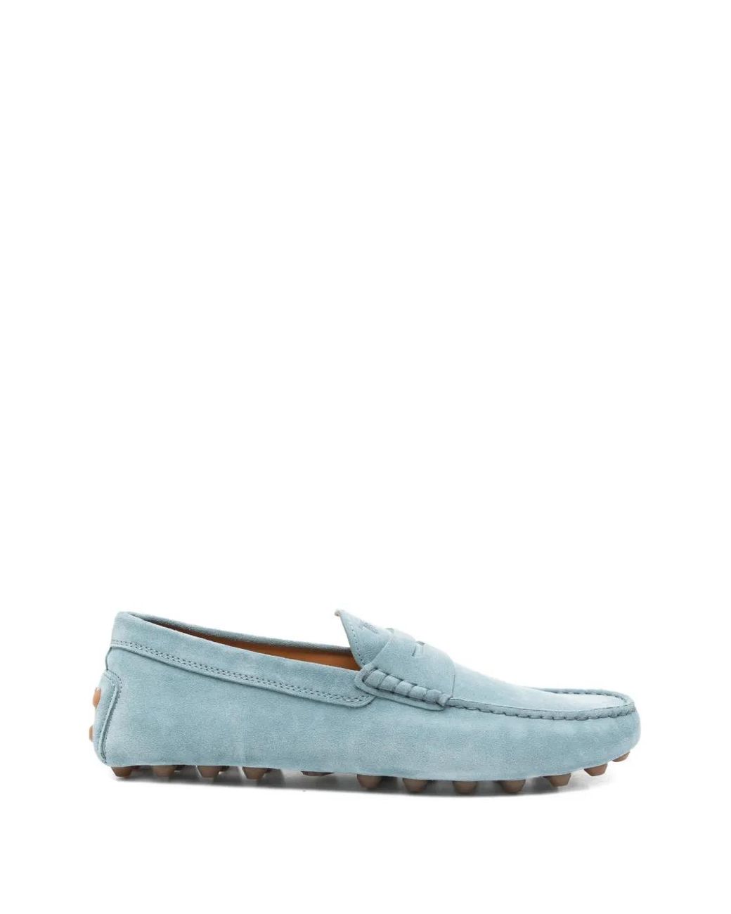 Tod's Blue Gommino Bubble Penny-Strap Loafers for men