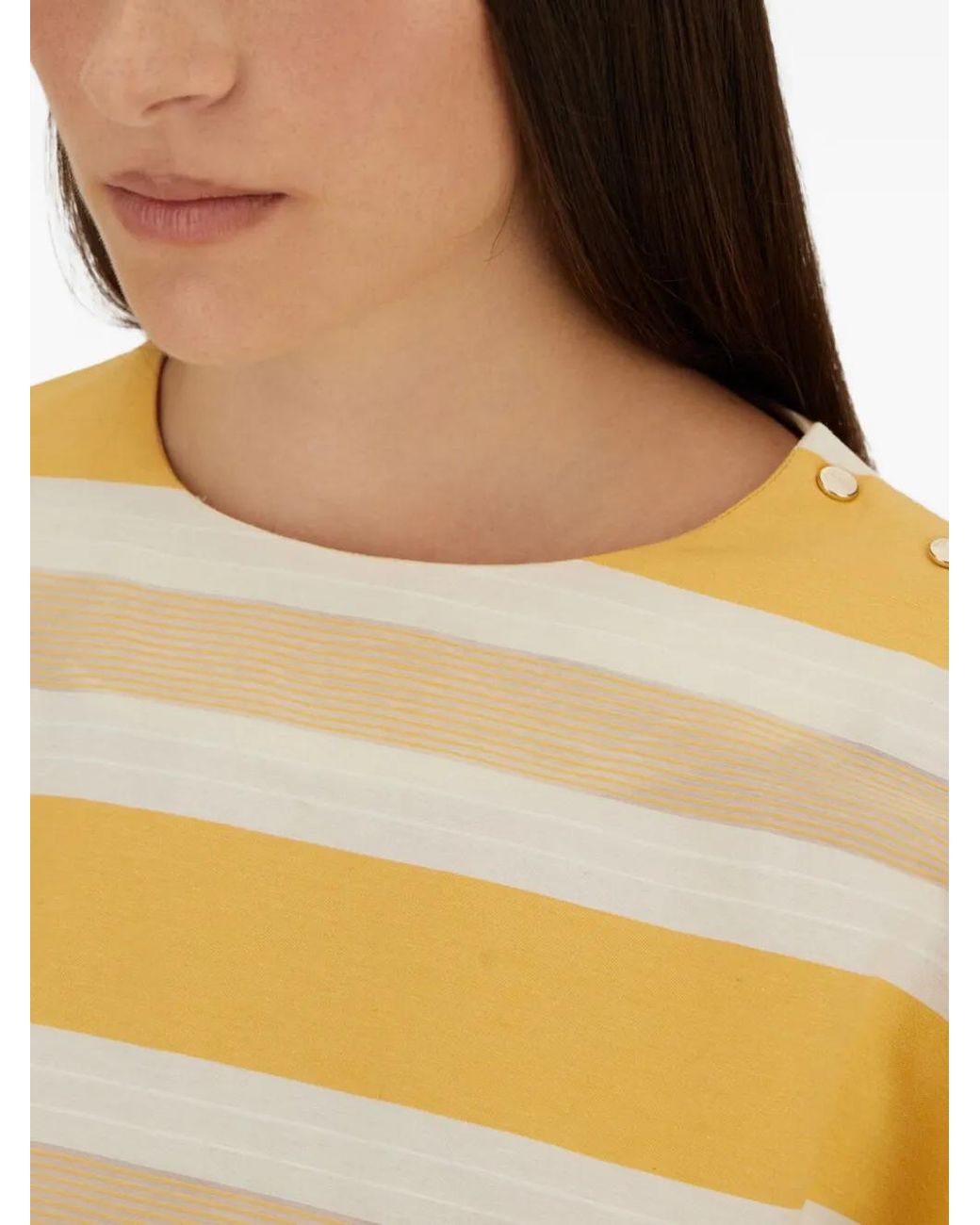 Herno Natural Blouse À Rayures