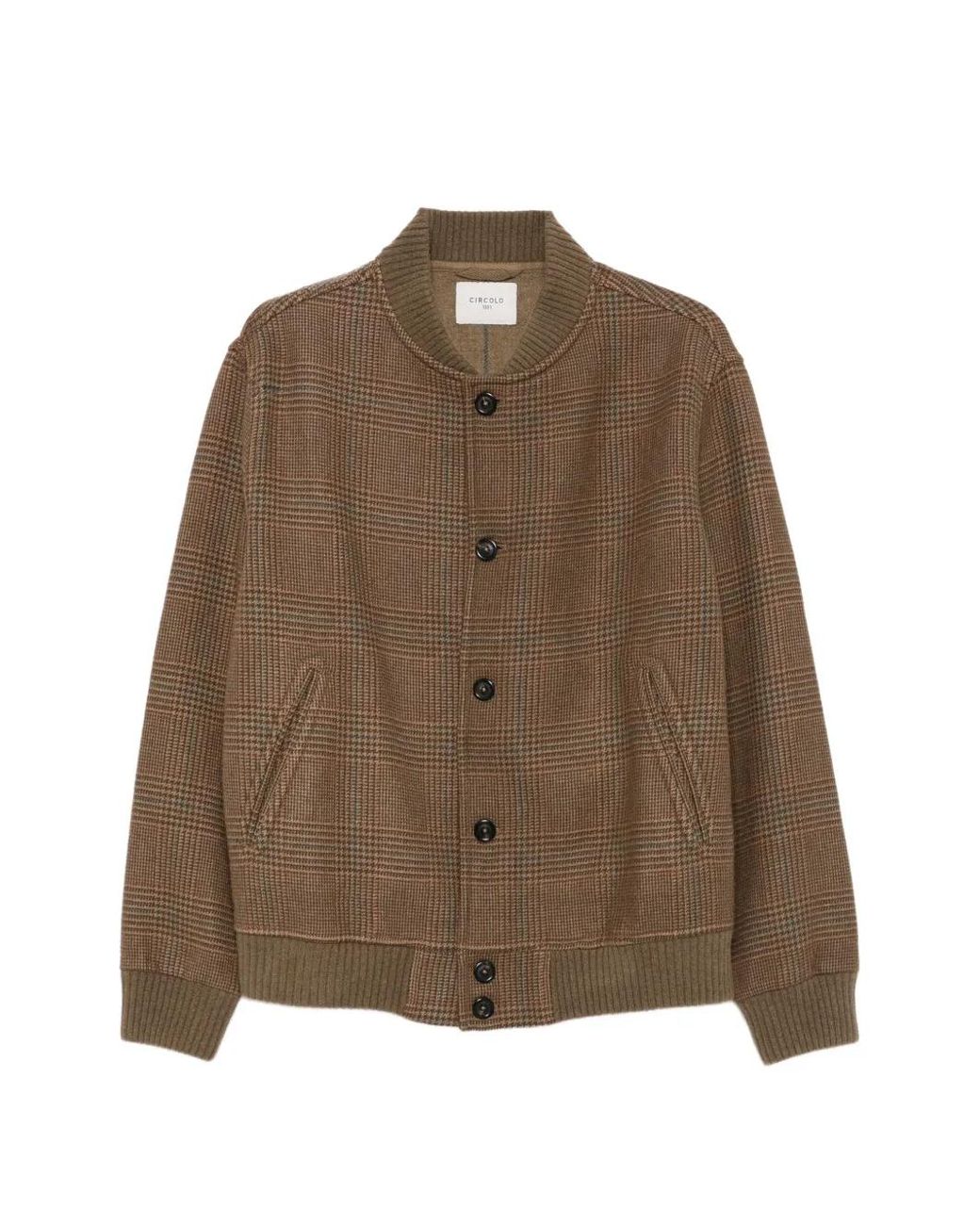 Circolo 1901 Brown Checked Bomber Jacket for men