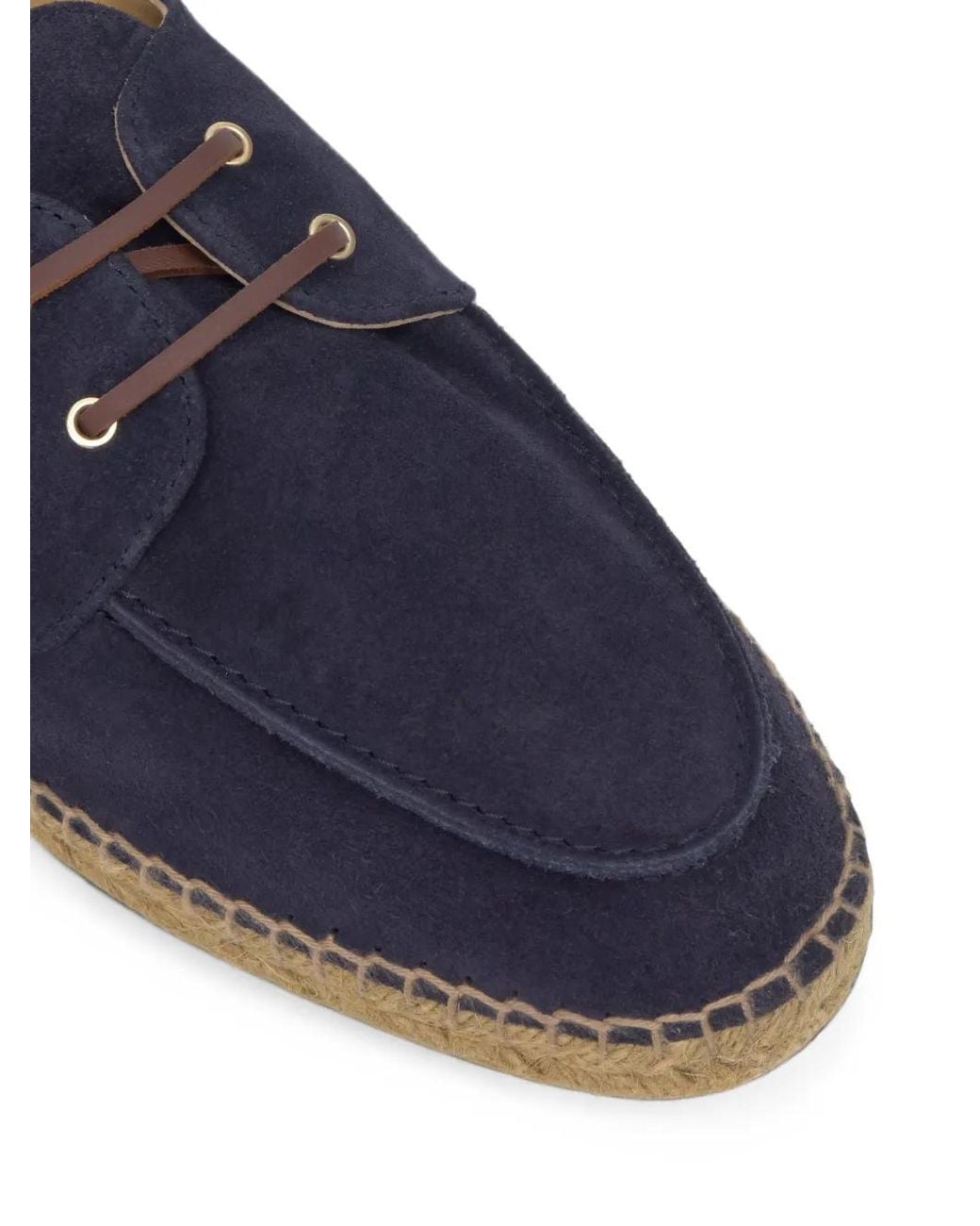 Castaner Blue Suede Lace-Up Espadrilles for men