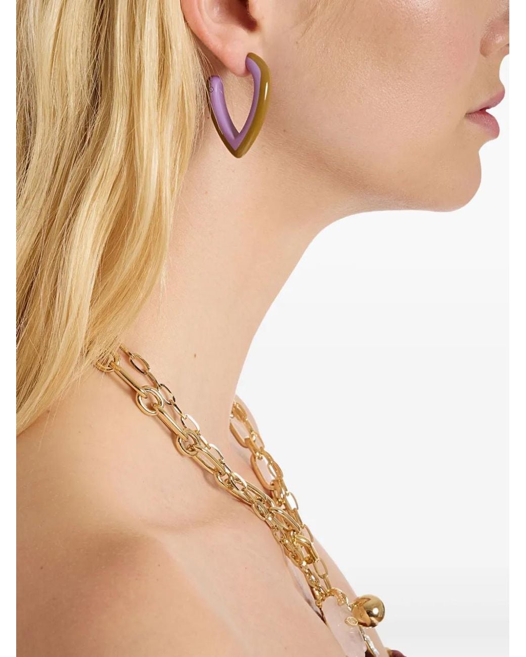 LaDoubleJ Purple Mini Dew Earrings