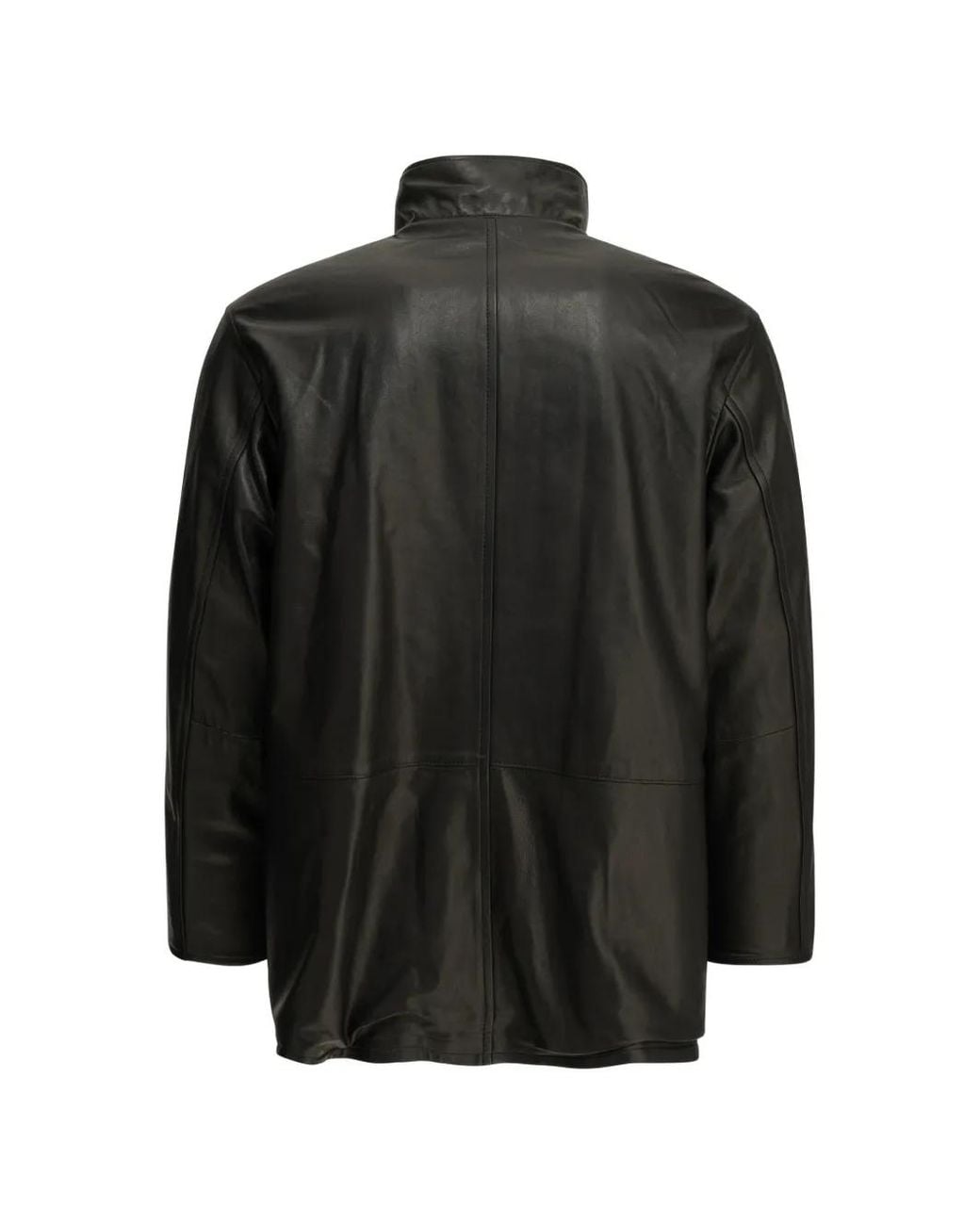 Auralee Brown Reversible High-Neck Jacket for men