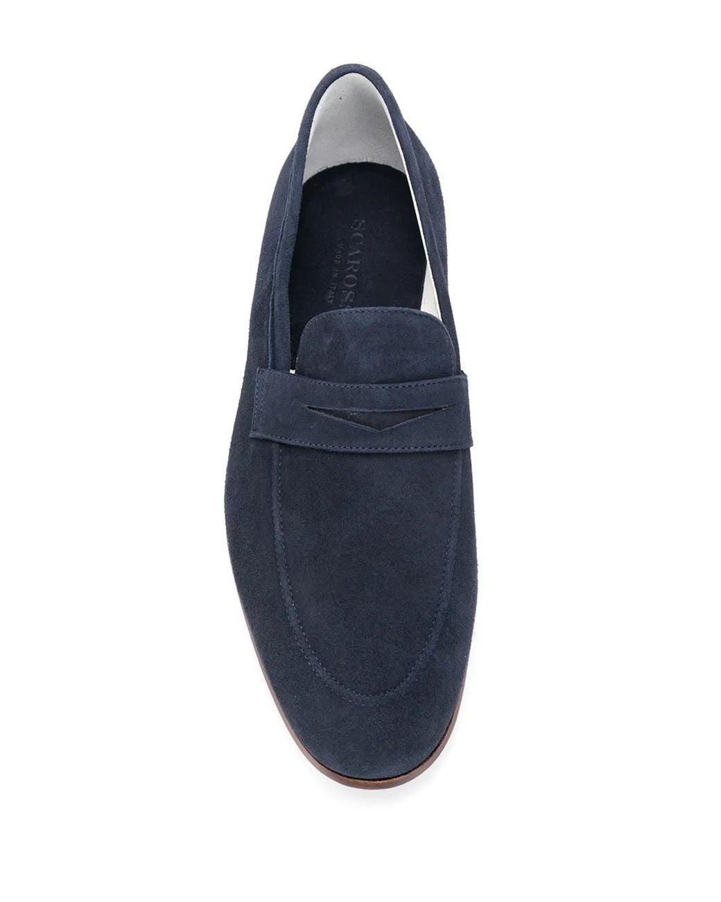 Scarosso Blue Slip-On Marzio Loafers for men