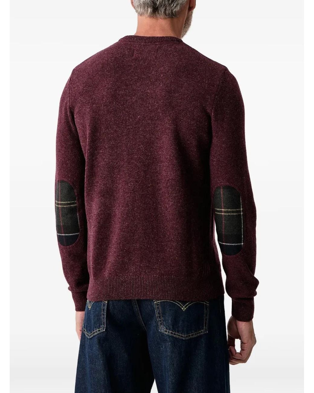 Colorblock Crew Neck Barbour Holden Crew-Neck Jumper in Red for Men | Lyst