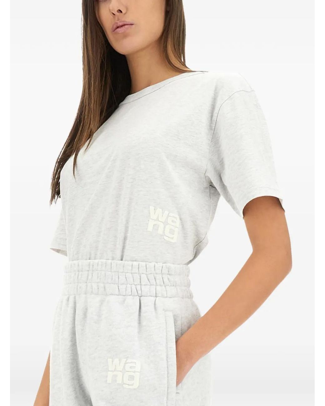 T By Alexander Wang White Logo T-Shirt