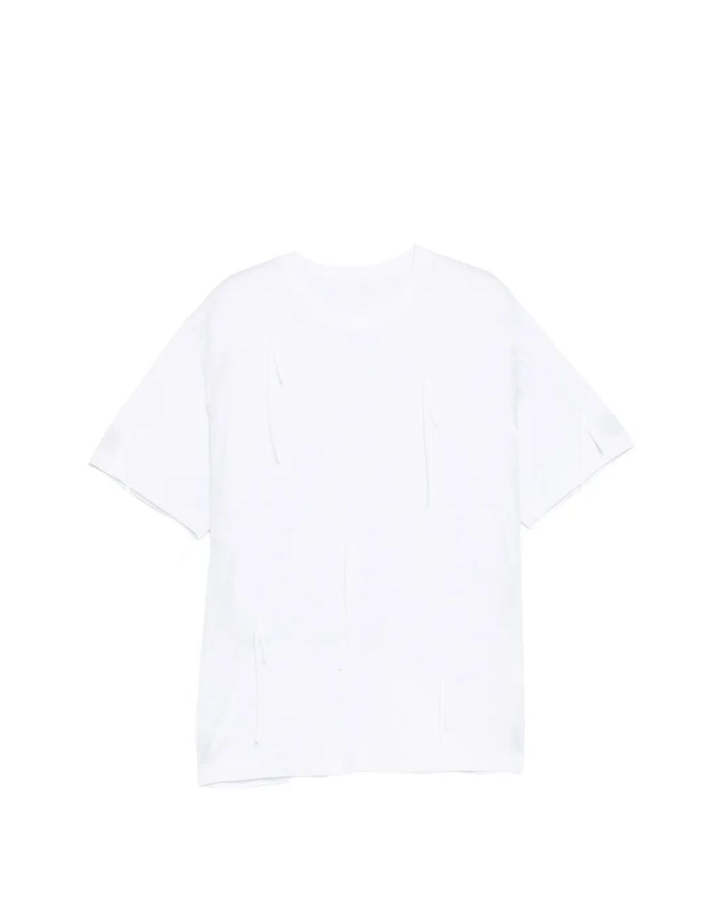 JNBY White Fringed T-Shirt