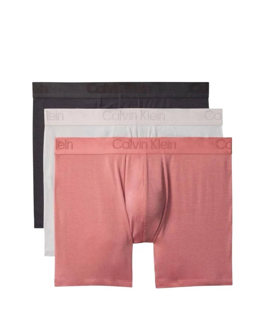 Calvin Klein Red Logo-Waistband Boxer Briefs (Set Of Three) for men