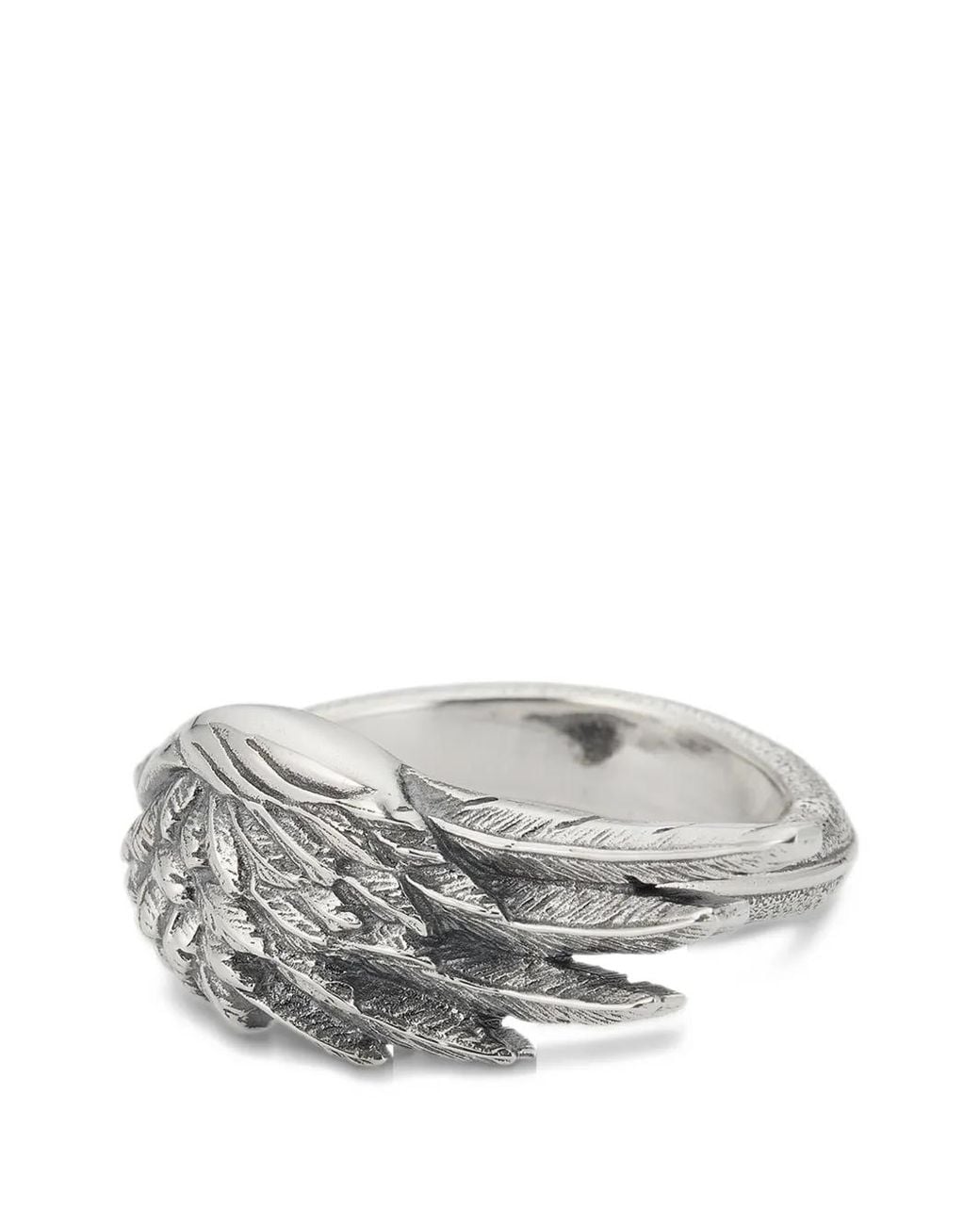 Emanuele Bicocchi Black Ala Wing-Detail Ring