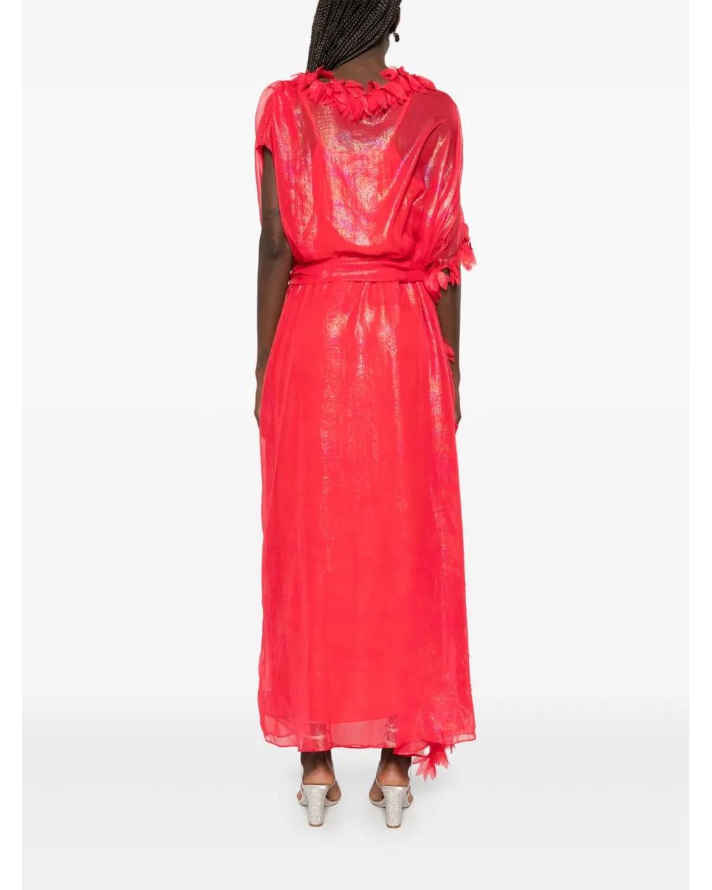 Baruni Coreopsis Maxi-Jurk in het Red