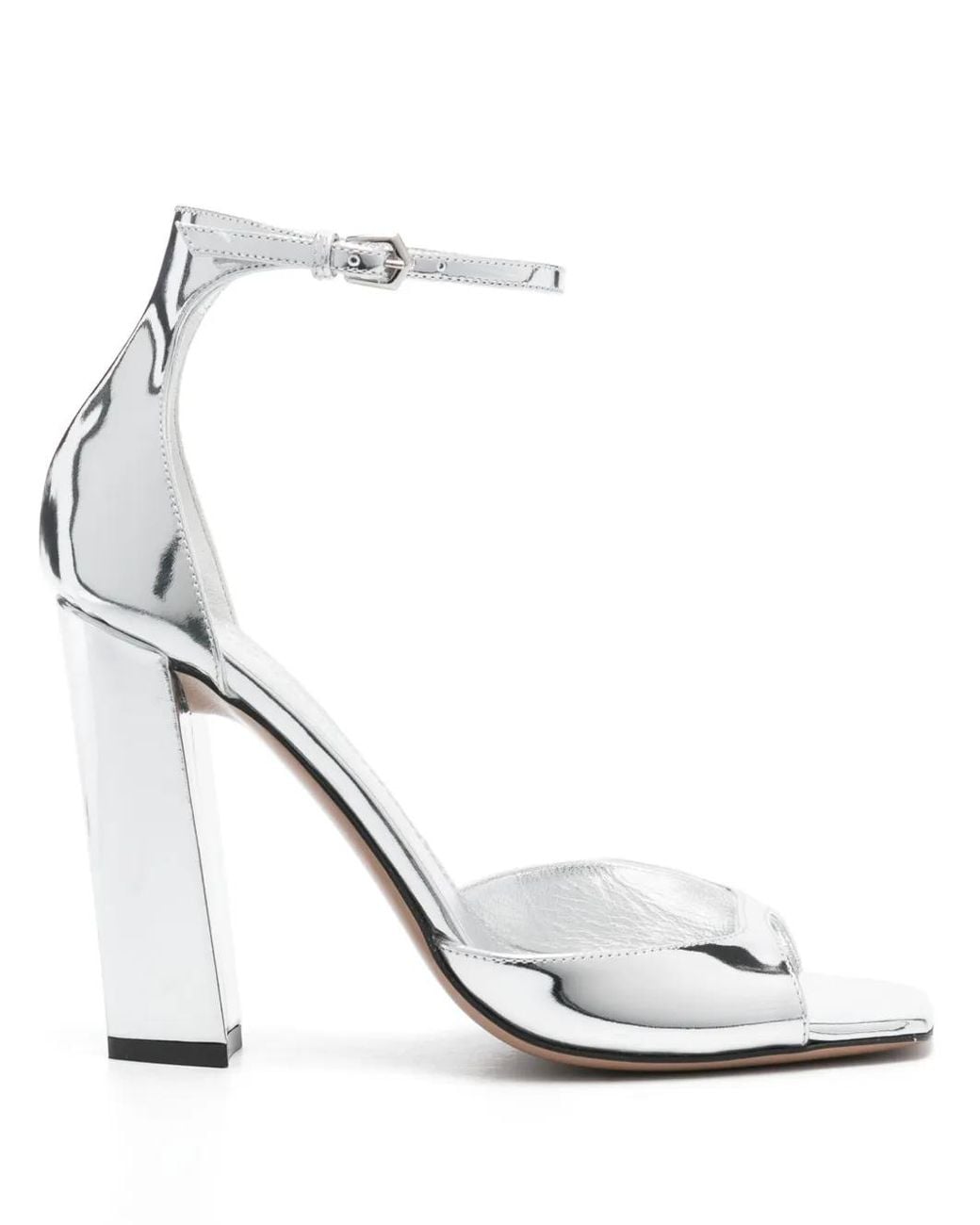 Paris Texas White 105Mm Patent-Leather Sandals