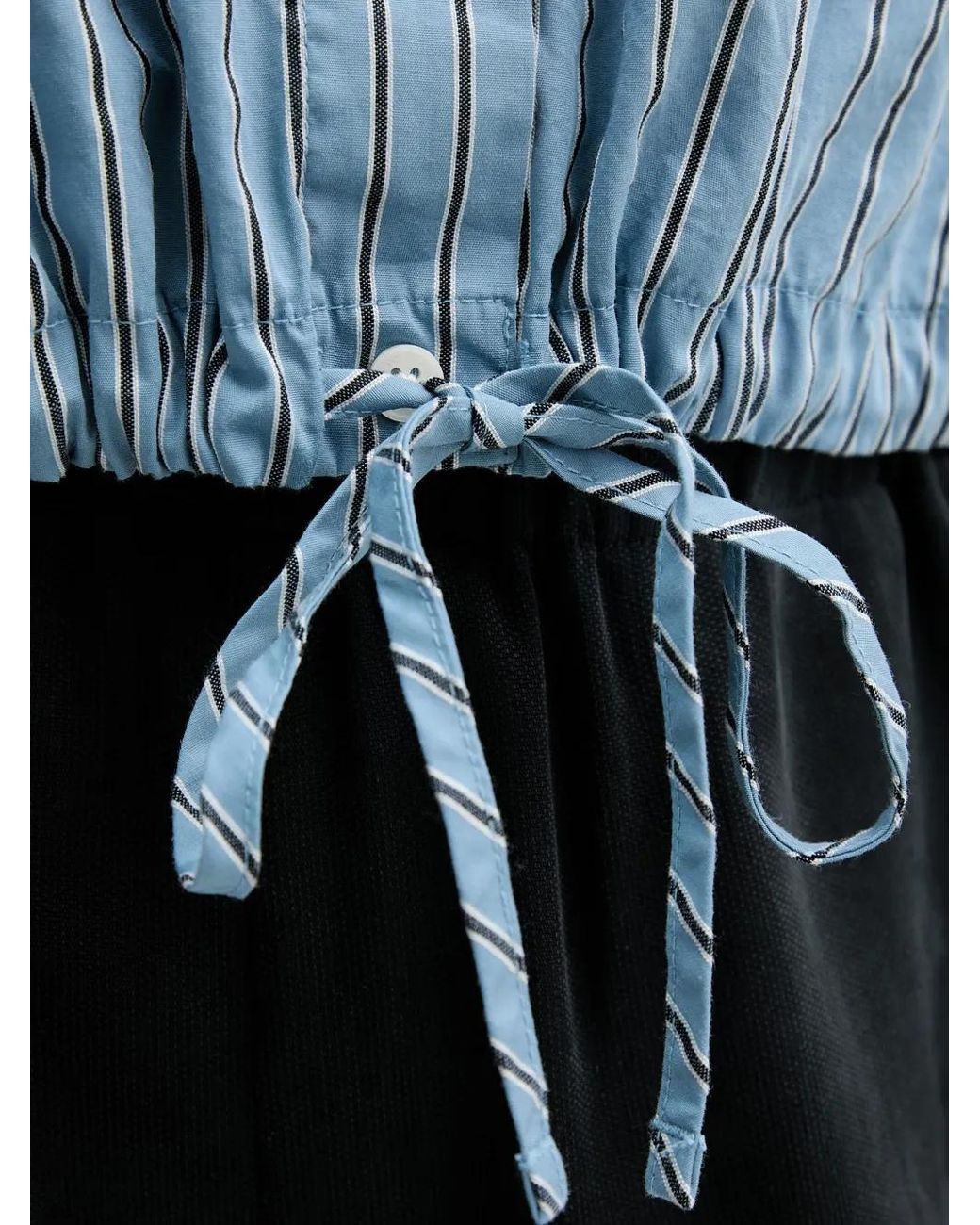 Marc O' Polo Blue Chemise Rayée À Lien De Resserrage