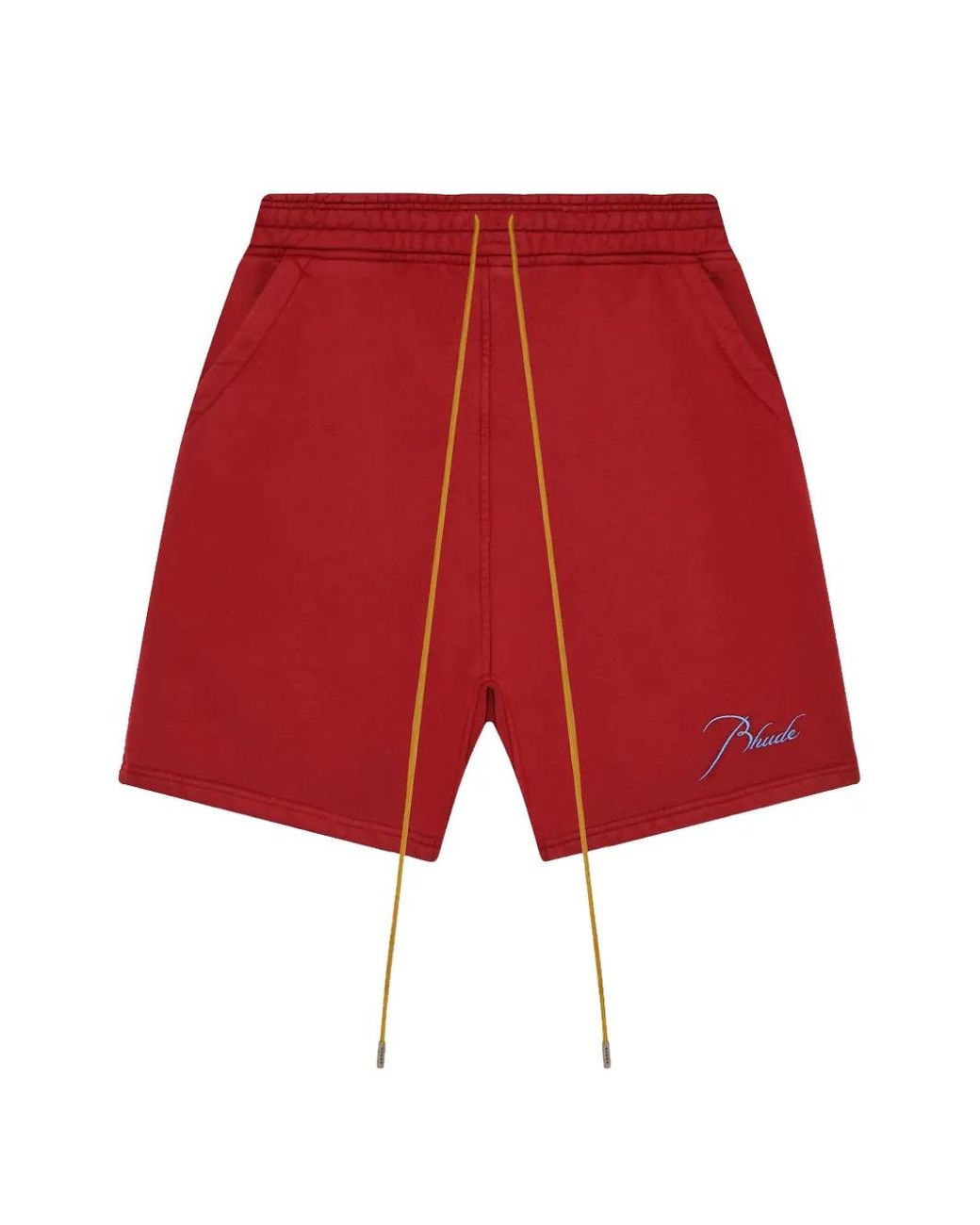 Rhude Red Classique Logo-Print Shorts for men