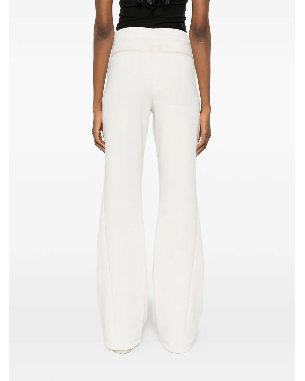 J.Lindeberg White Aura Flared Track Pants