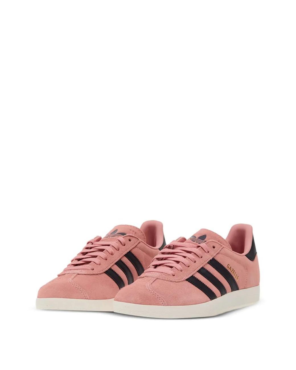 Adidas Pink Gazelle Three-Stripe Suede Sneakers for men