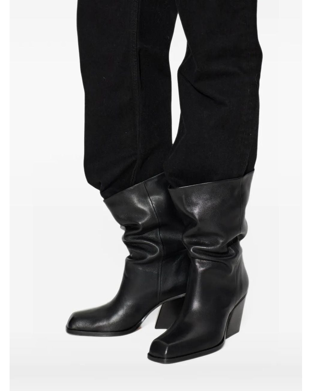 Yuzefi Black Bottines Delavar Slouch