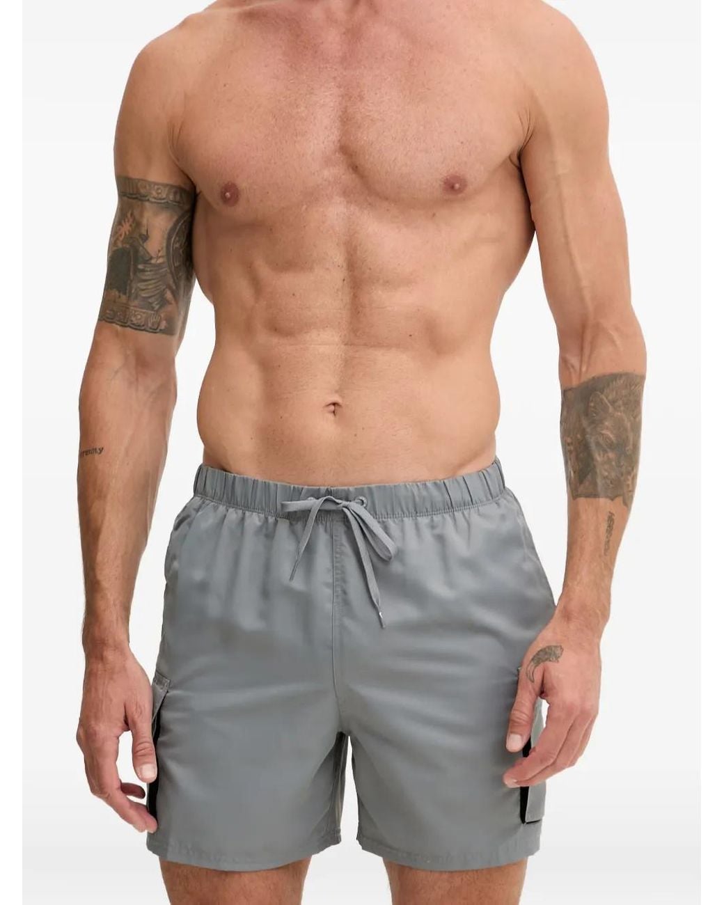 Nike Blue Cargo Swim Shorts for men