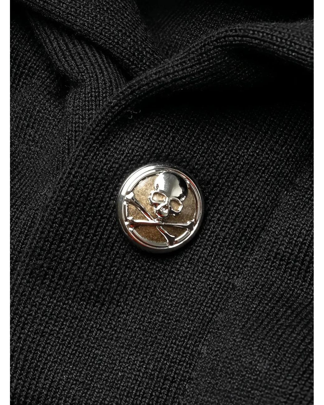 MASTERMIND WORLD Black Beaded Hoodie for men