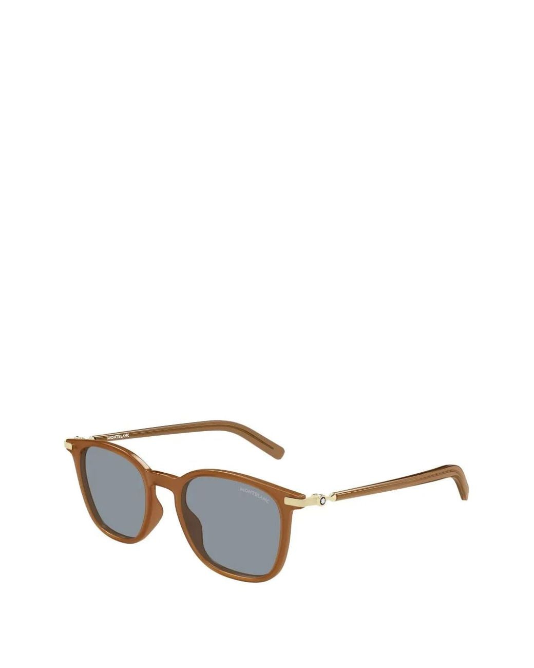 MONT BLANC EYEWEAR Gray Square-Frame Sunglasses for men