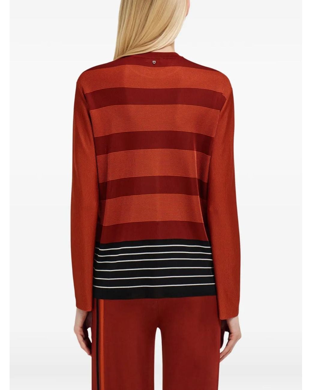 Ferragamo Red Striped Sweater