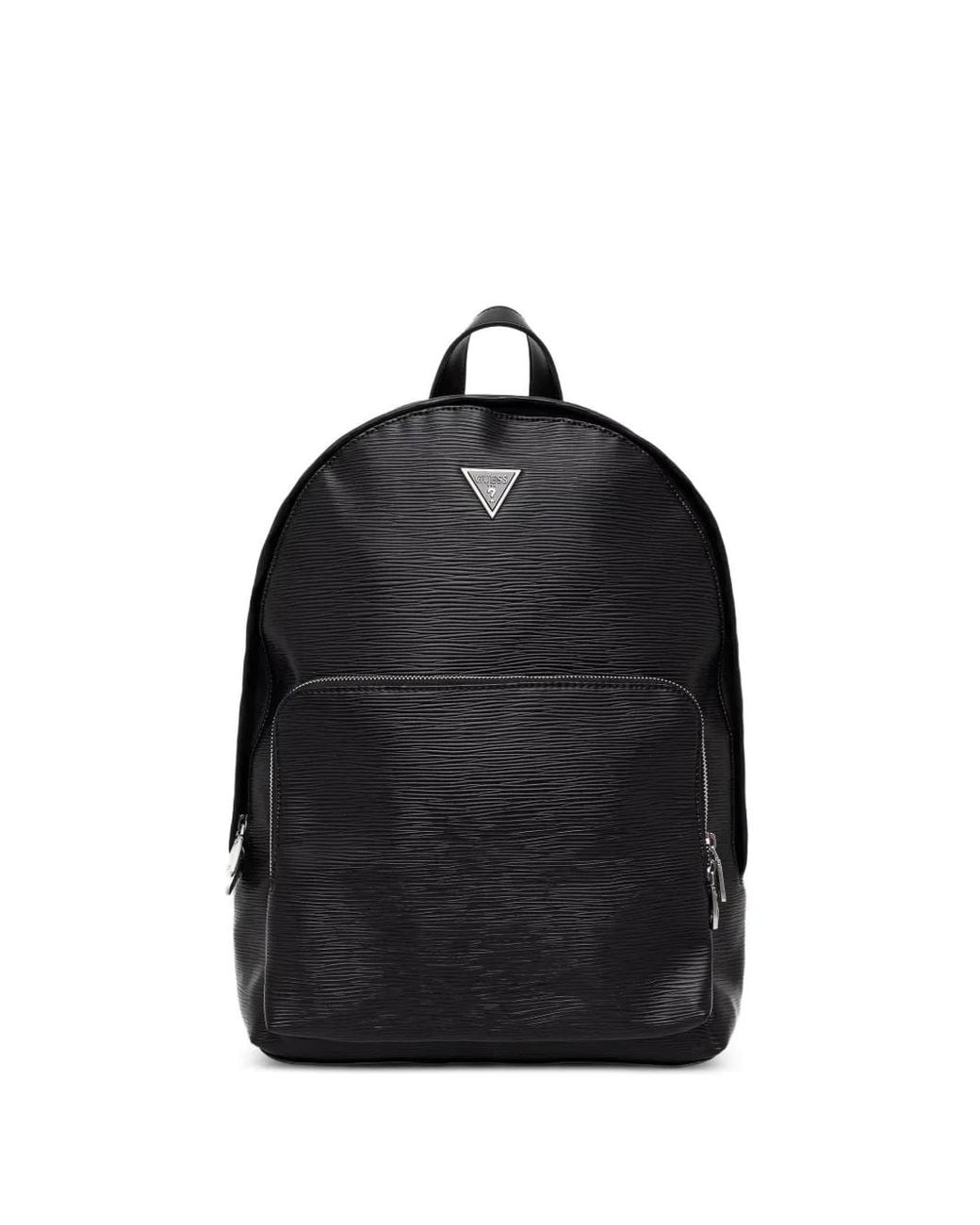 Guess Black Sac À Dos Milan Texturé À Plaque Logo for men