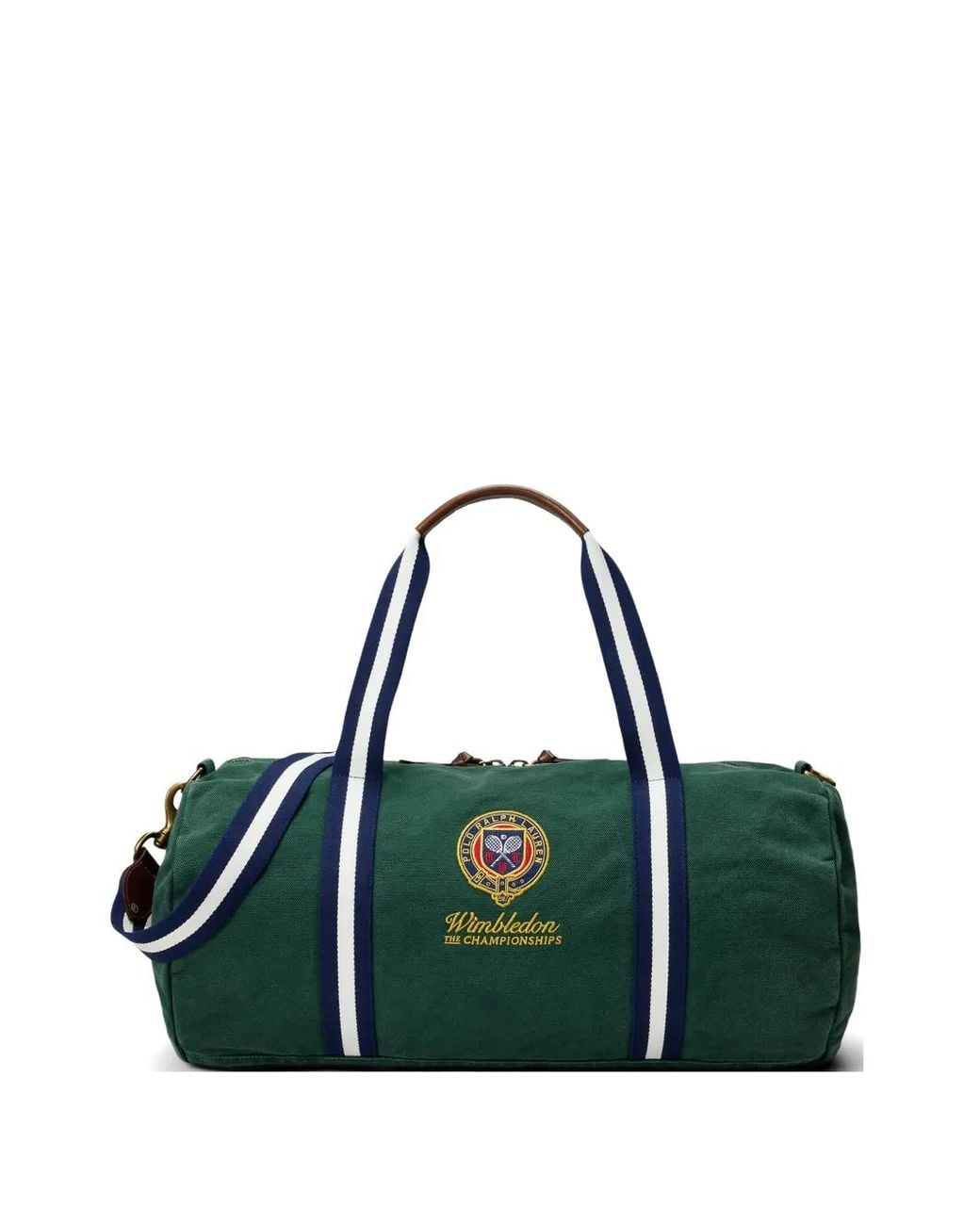Polo Ralph Lauren Green Wimbledon Big Pony Canvas Duffel Bag for men