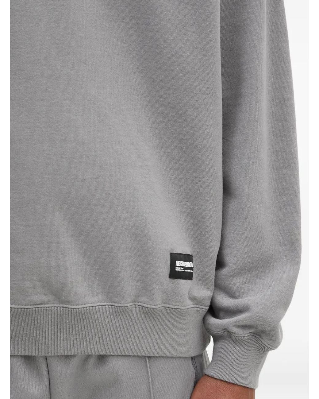Neighborhood Gray Crew-Neck Sweatshirt for men