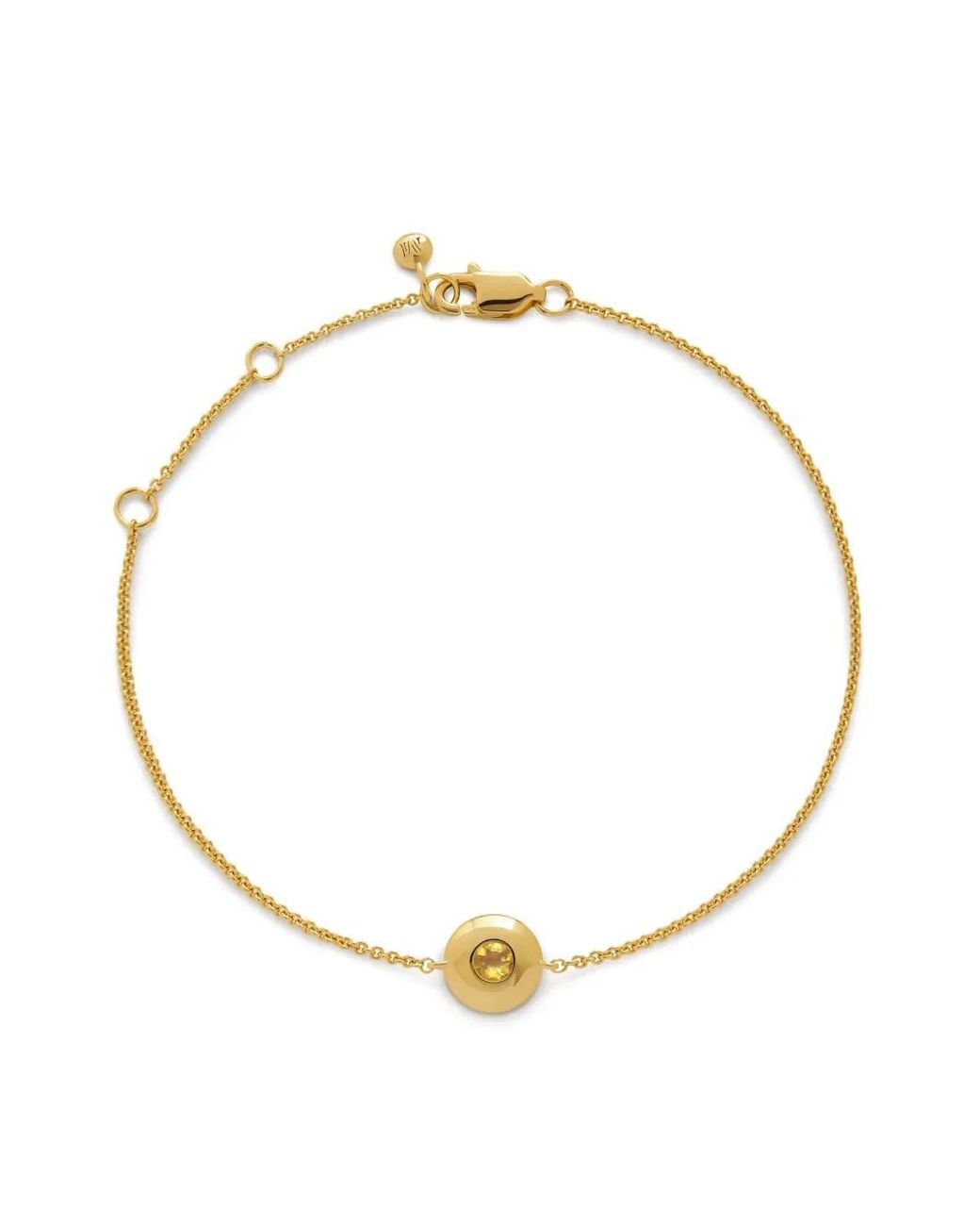 Monica Vinader Metallic 18Kt Vermeil November Birthstone Bracelet