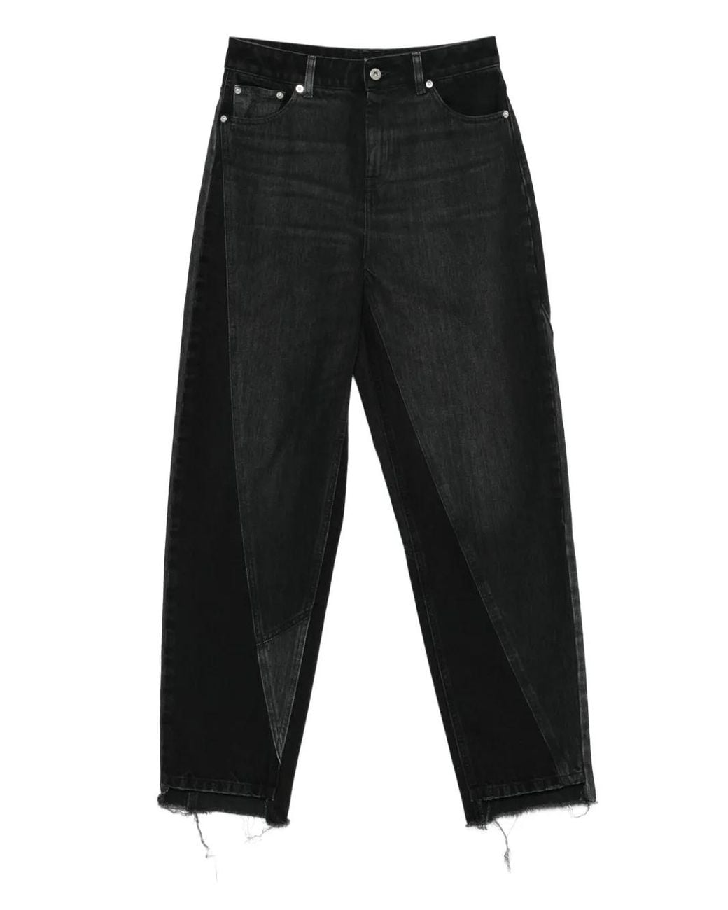 Halfboy Black Logo-Patch Jeans