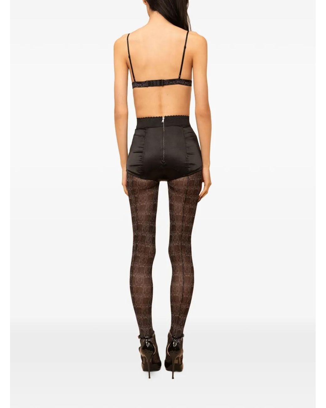 Contessa Mills Black Tarot-Print Bralette