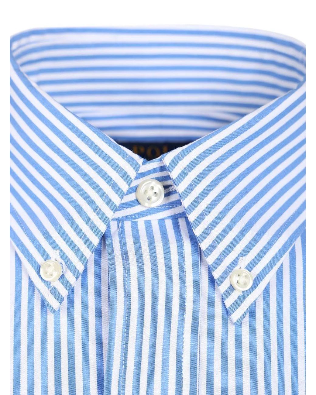 Polo Ralph Lauren Blue Vertical-Stripe Button-Down Shirt for men