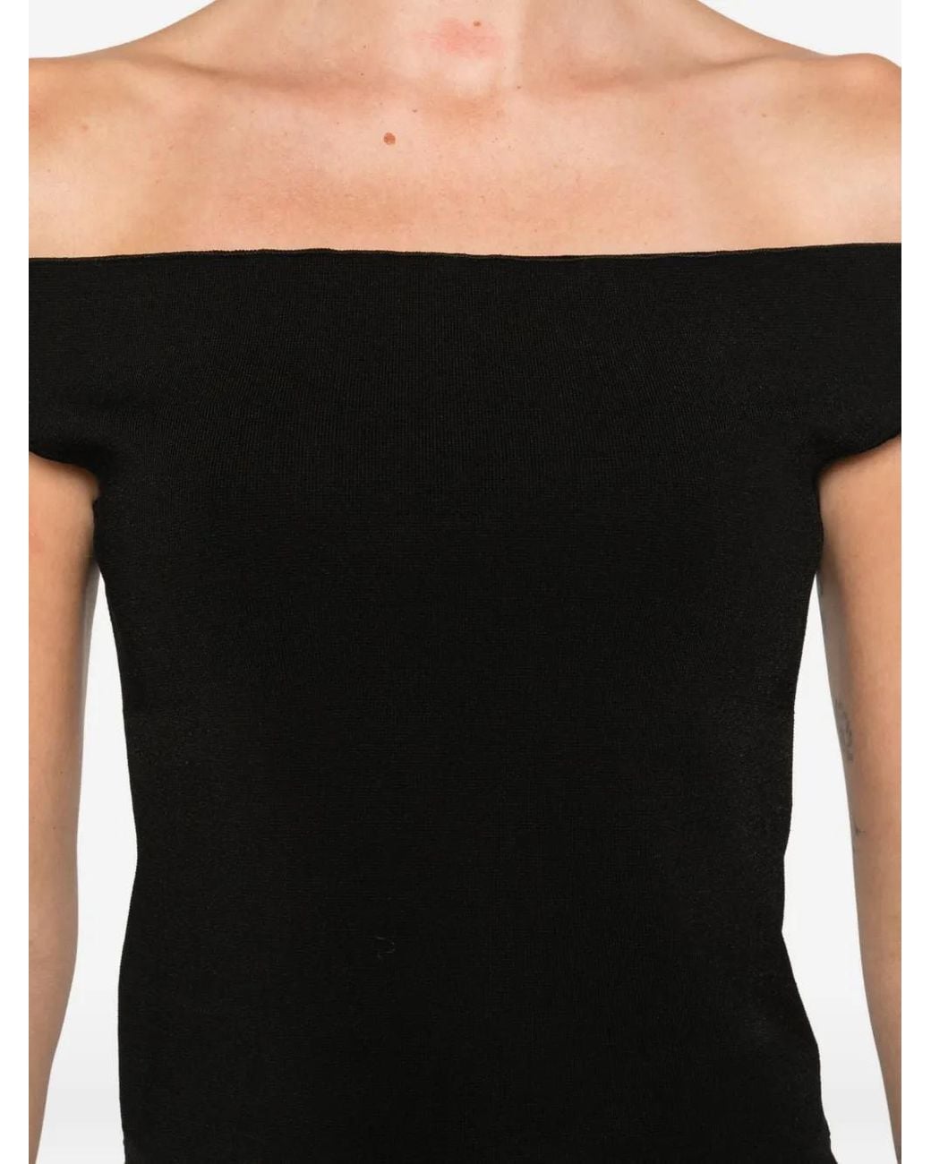 Top Dalton Con Hombros Descubiertos Jonathan Simkhai de color Black