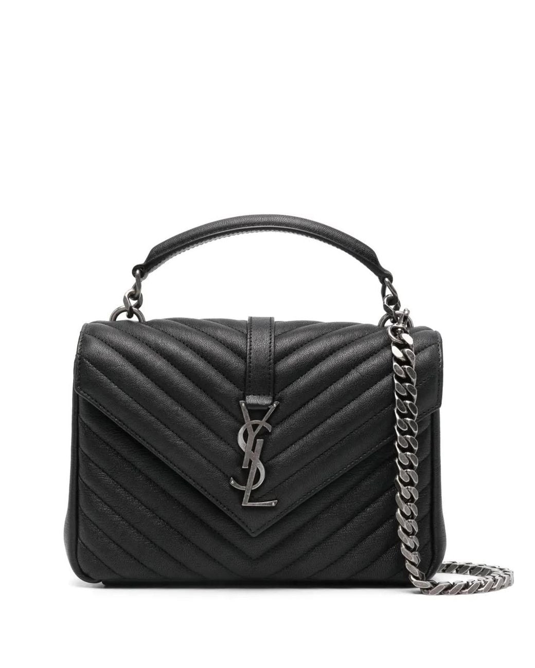 Saint Laurent Black Medium College Cross Body Ba
