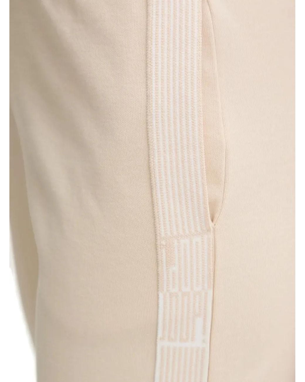 Joop! Natural Drawstring-Fastening Stripe-Detail Trousers