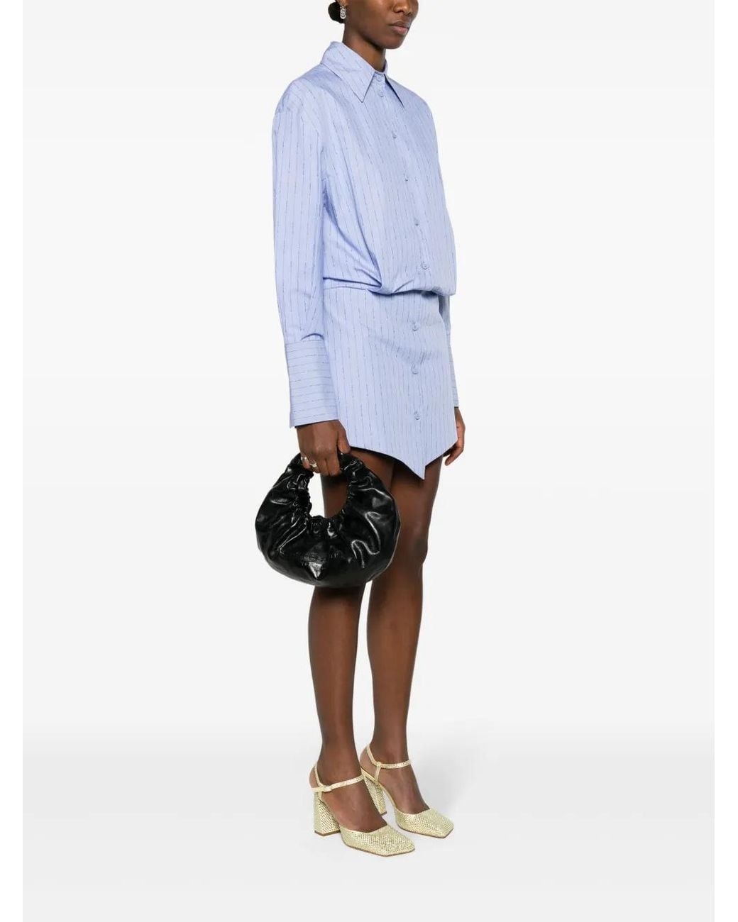 Alexander Wang Black Small Crescent Leather Bag