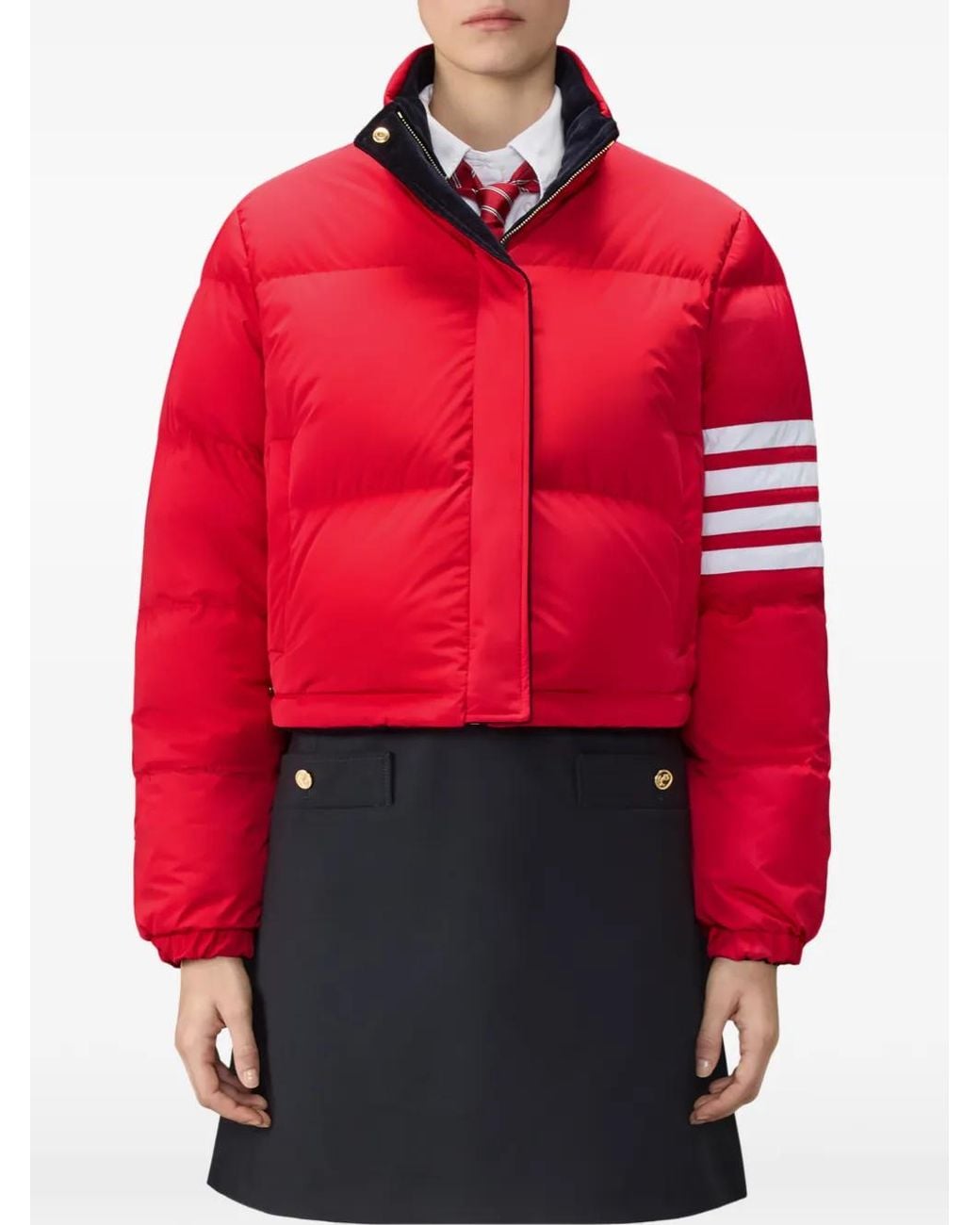 Thom Browne Blue Lobster-Stitch Reversible Jacket