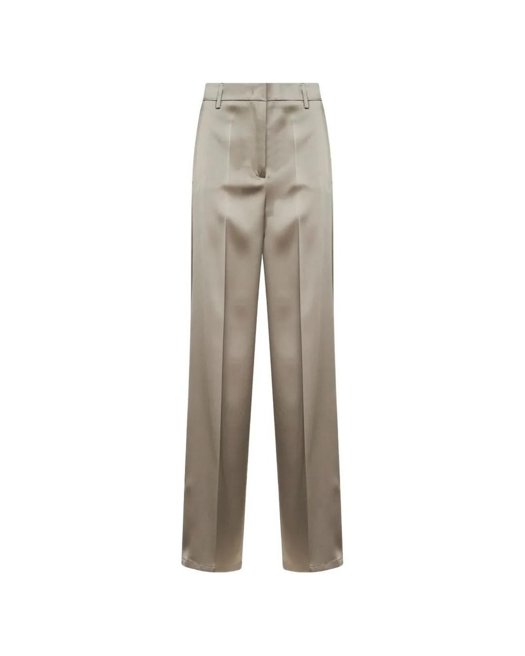 Blanca Vita Natural High-Rise Pressed Trousers