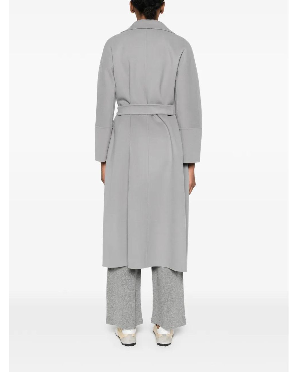 Max Mara Gray Wool Long Coat