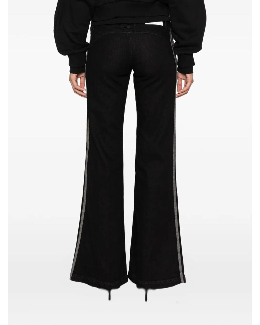 Adidas Black Side-Stripe Jeans