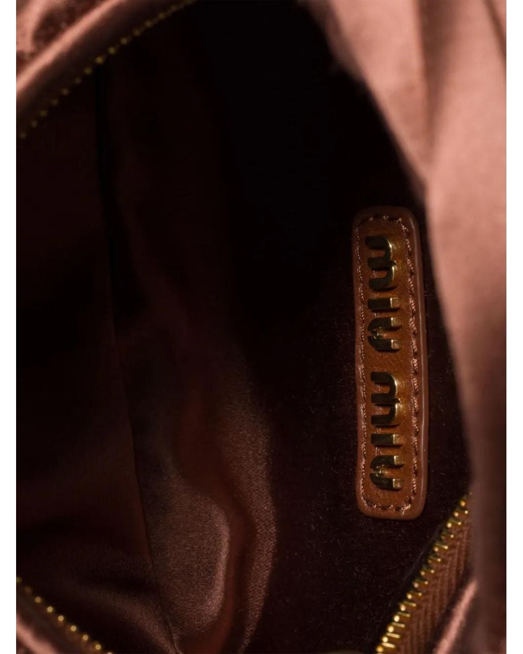 Miu Miu Brown Mini Wander Tote Bag