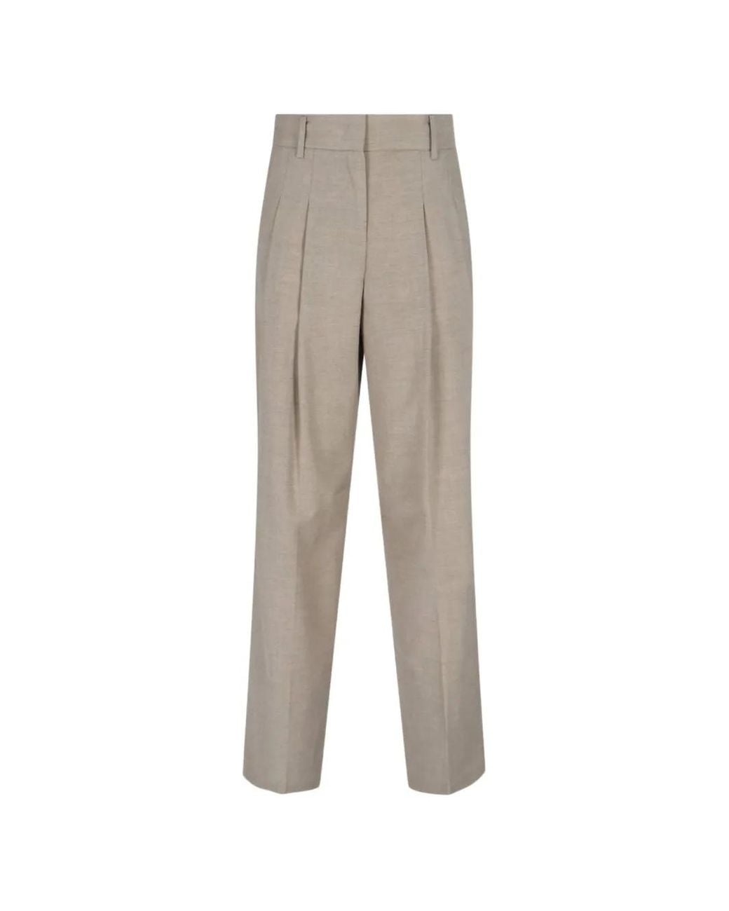 Frankie Shop Gray Gelso Pleated Trousers
