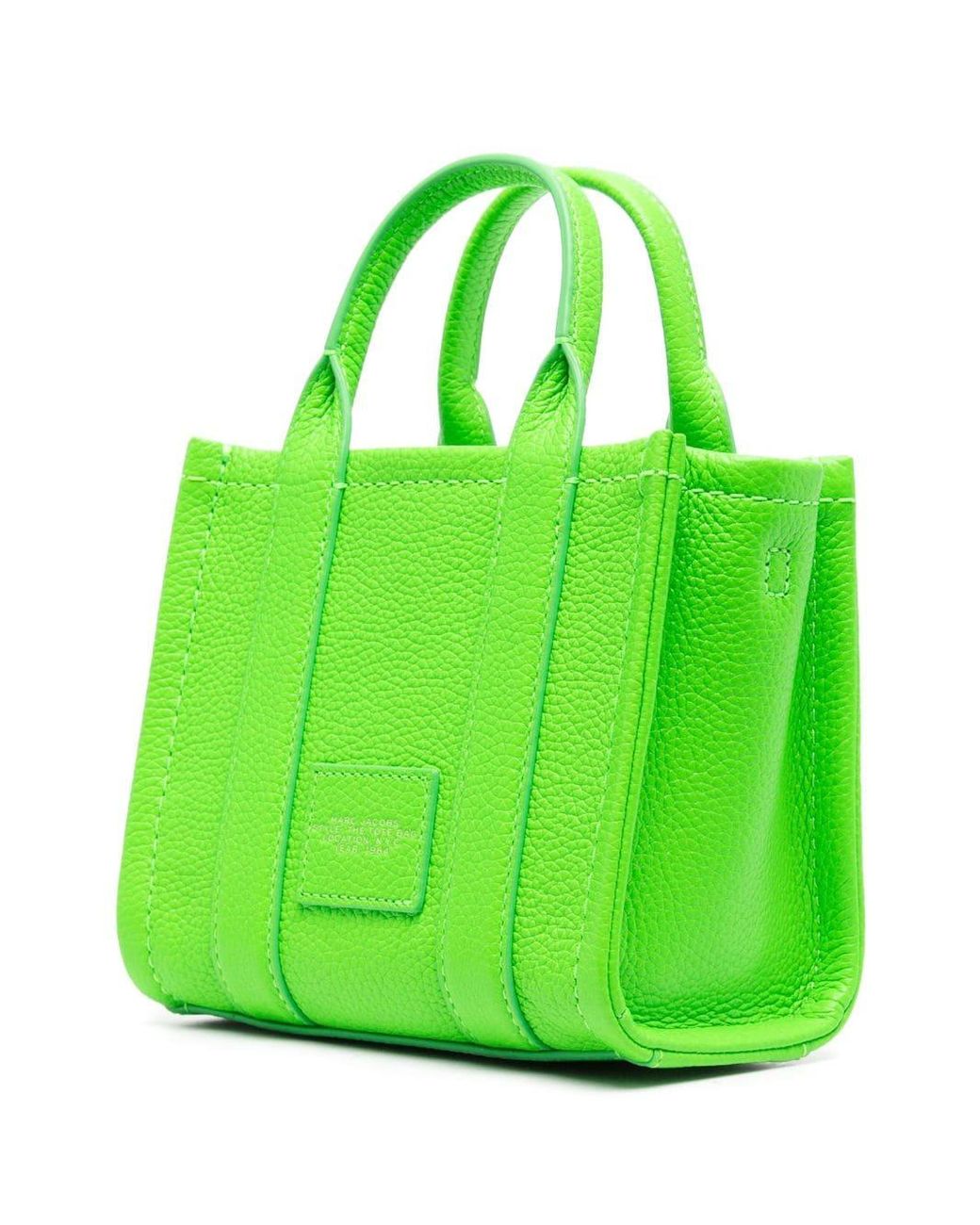 Marc Jacobs Green The Micro Leather Tote Bag | Lyst