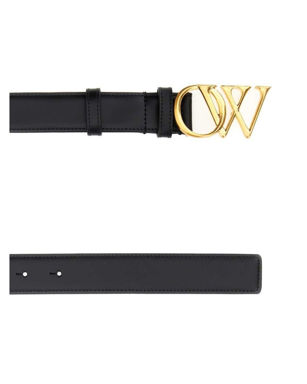 Off White c o Virgil Abloh Ow Initials Belt in Black for Men Lyst