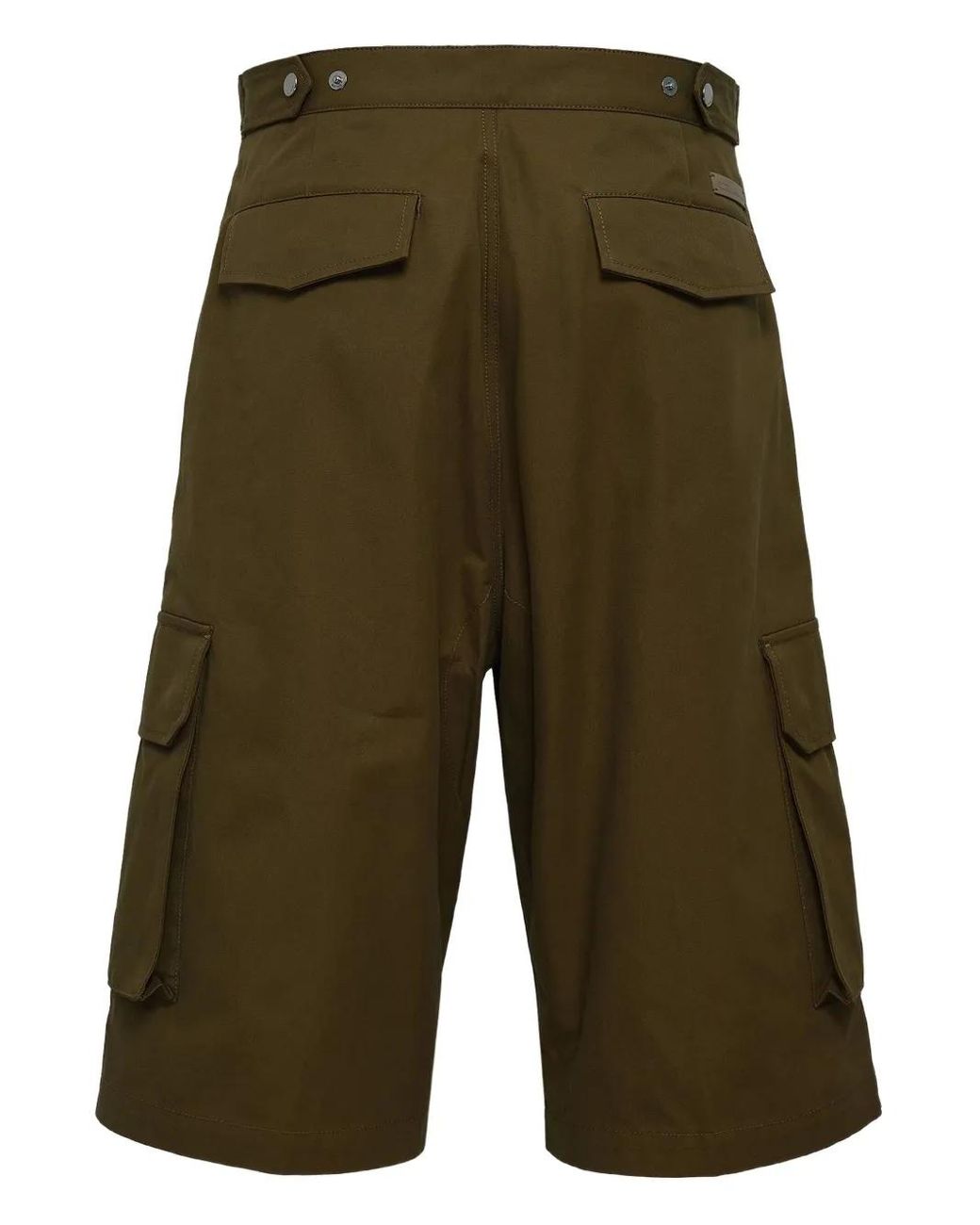 AMI Green Cargo-Pockets Shorts for men