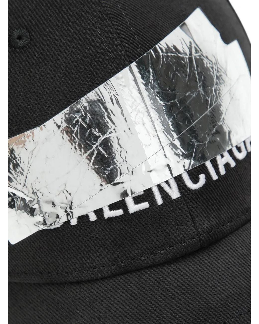 Balenciaga Black Tape-Logo Cap for men